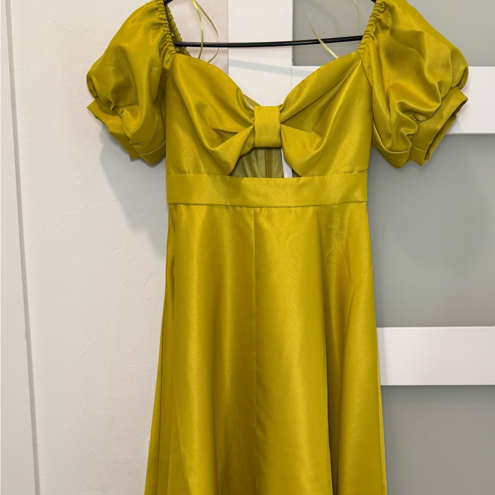 ASOS Yellow/Green Dress Size 2
